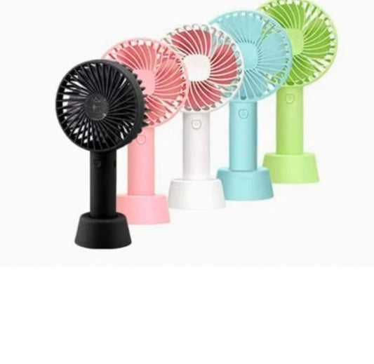 Stylish Portable USB Rechargeable Handheld 3 Speed Strong Wind Electric Small Mini Cooling Fan, Useful for makeup