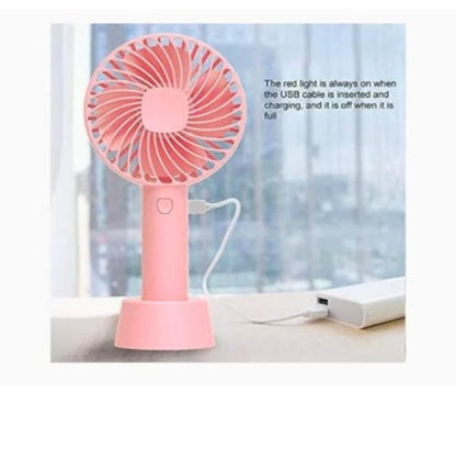 Stylish Portable USB Rechargeable Handheld 3 Speed Strong Wind Electric Small Mini Cooling Fan, Useful for makeup