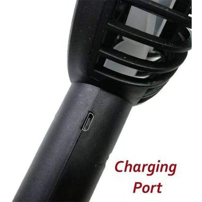 Stylish Portable USB Rechargeable Handheld 3 Speed Strong Wind Electric Small Mini Cooling Fan, Useful for makeup